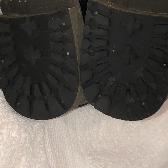 Skechers Black Leather Boot Suede Top Size 6.5 - Picture 4 of 7